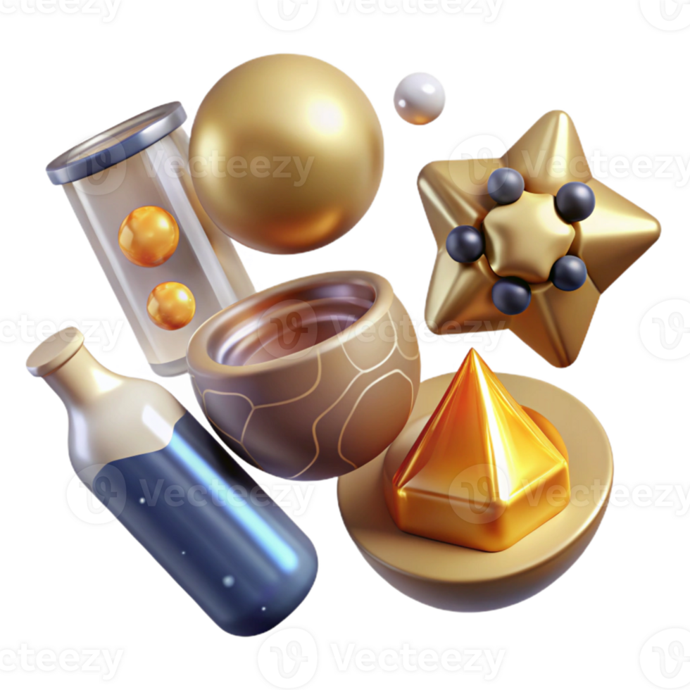impressive traditional Scientific Icons Set Isolated for Research Projects high resolution png