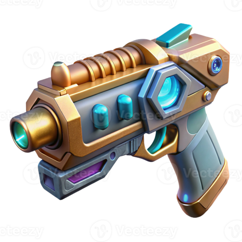 extraordinary traditional Sci Fi Weapon Interface Isolated for Game Development original png