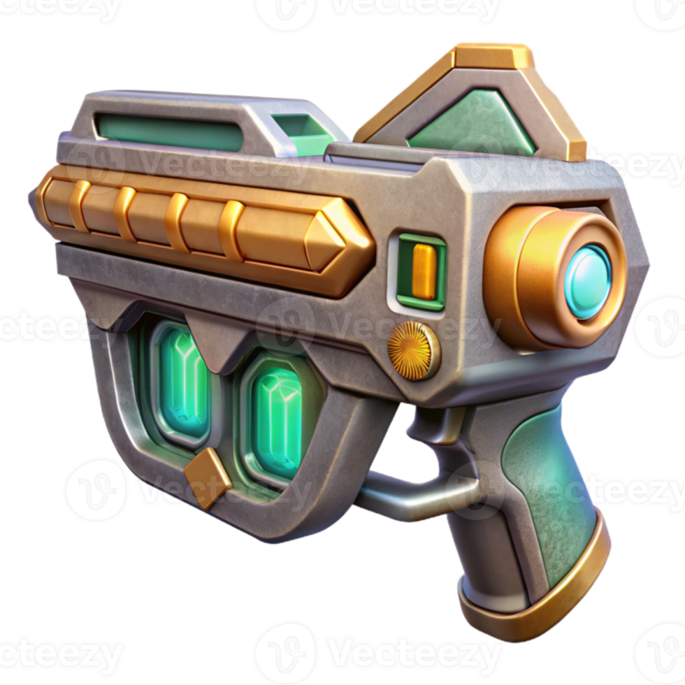 stunning artistic Sci Fi Weapon Interface Isolated for Game Development png