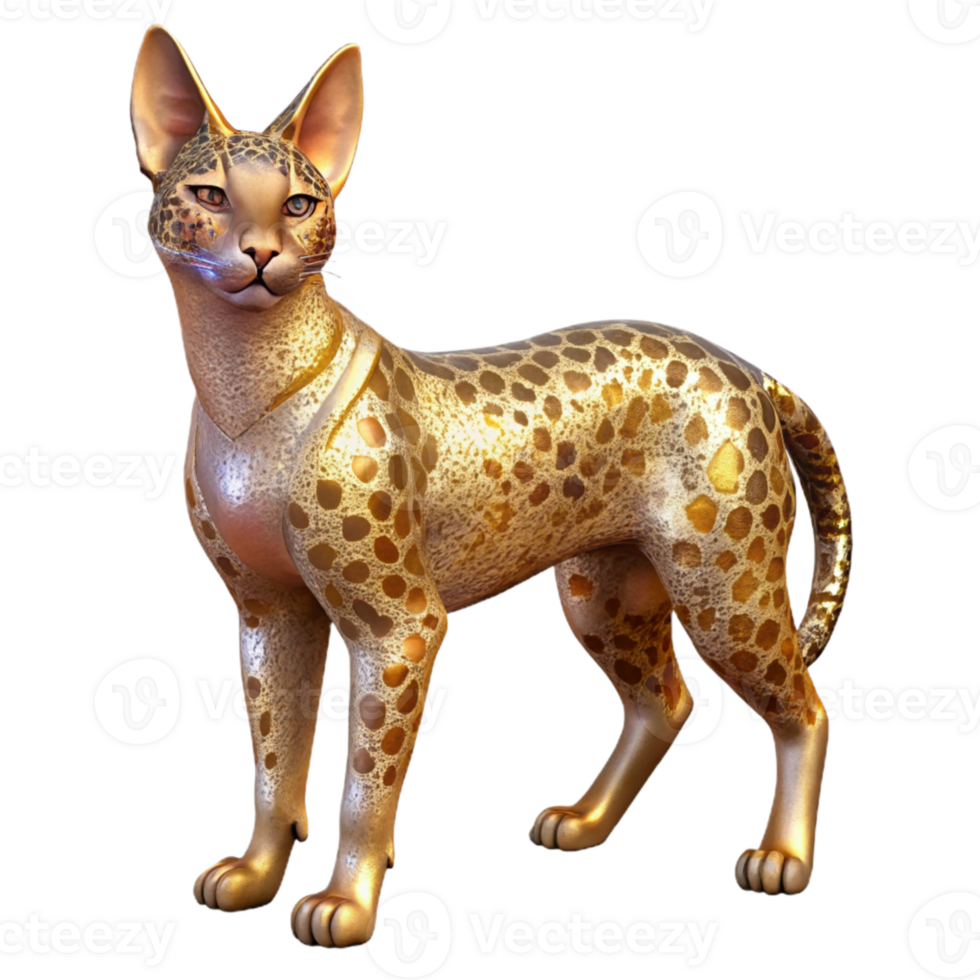 elegant minimalist Serval Silhouette African Cat Transparent for Safari Adventures original png