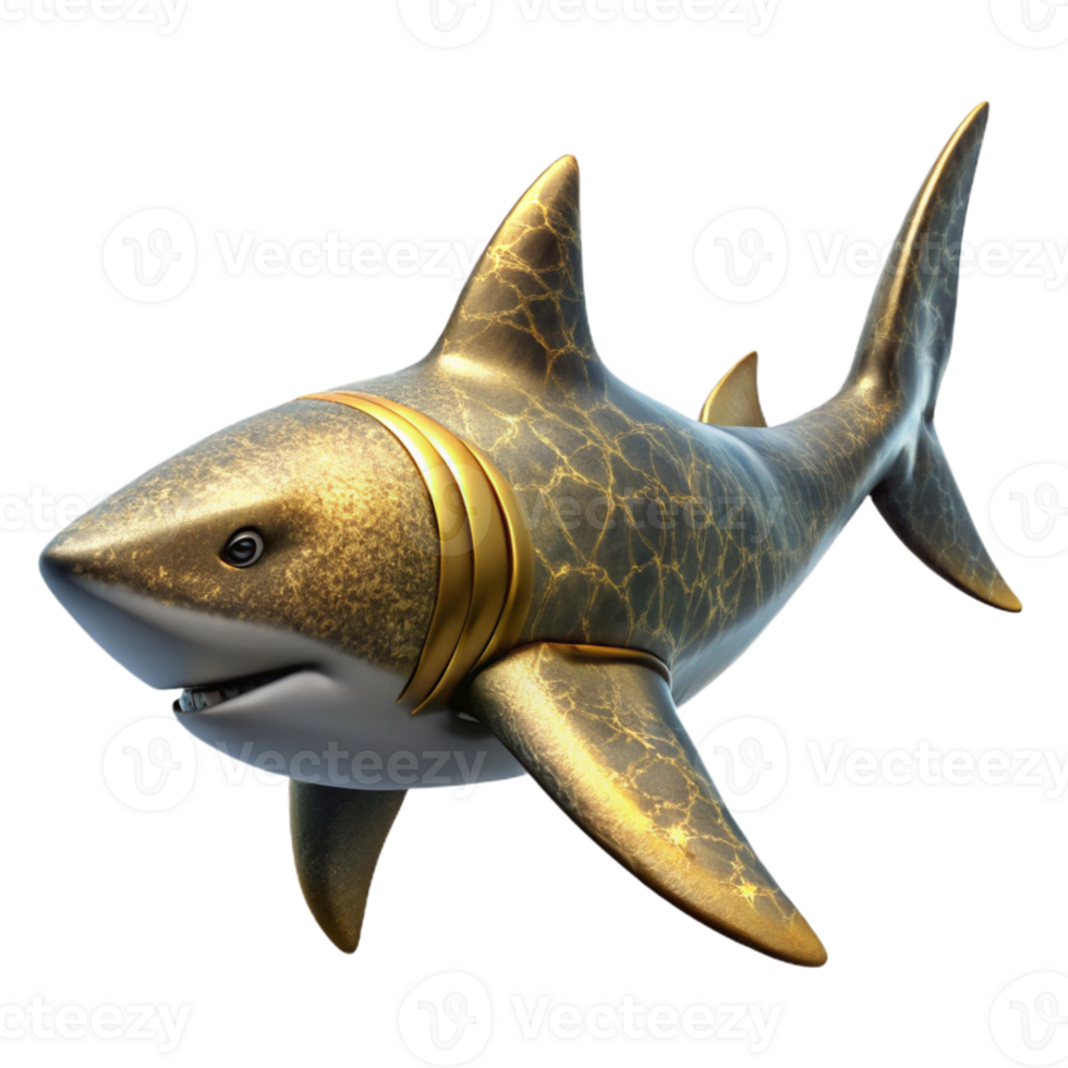 serene rustic Shark Silhouette Ocean Predator Isolated for Marine Biology high quality png