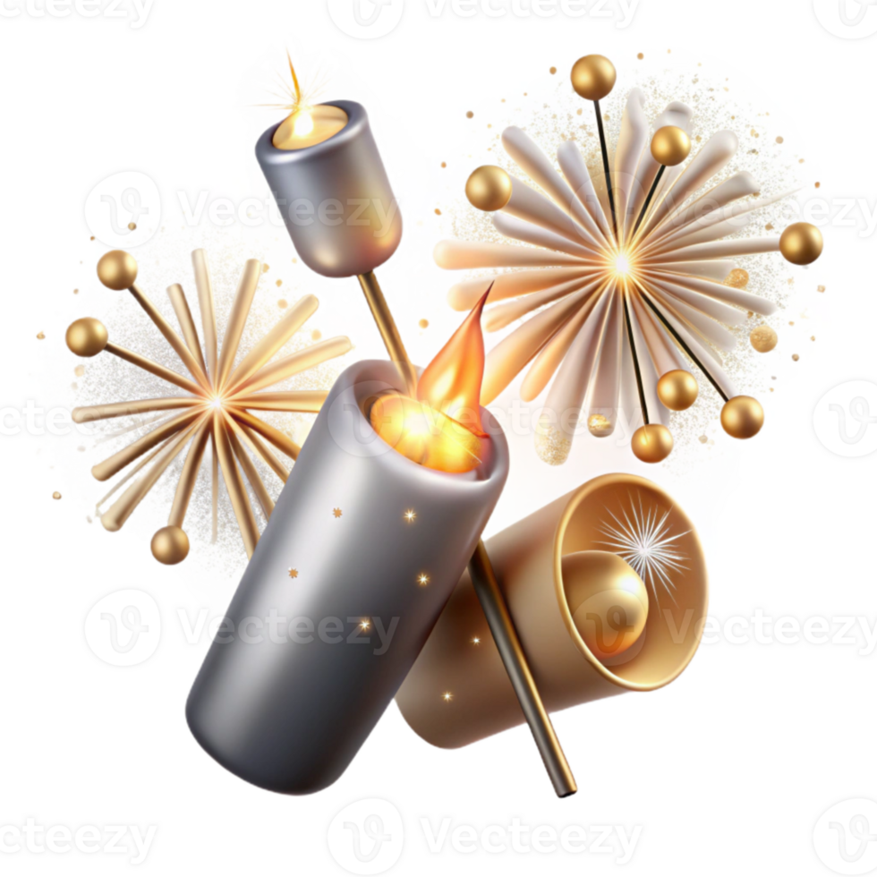 beautiful contemporary Sparklers Fireworks Wedding Exit Isolated for Night Photography high resolution png