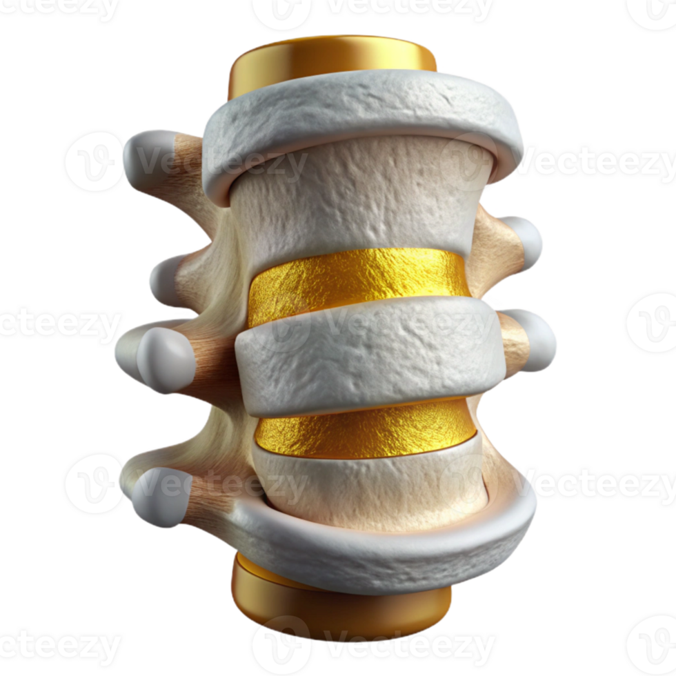 magnificent artistic Spine Vertebrae Anatomy Isolated for Medical Diagrams genuine png