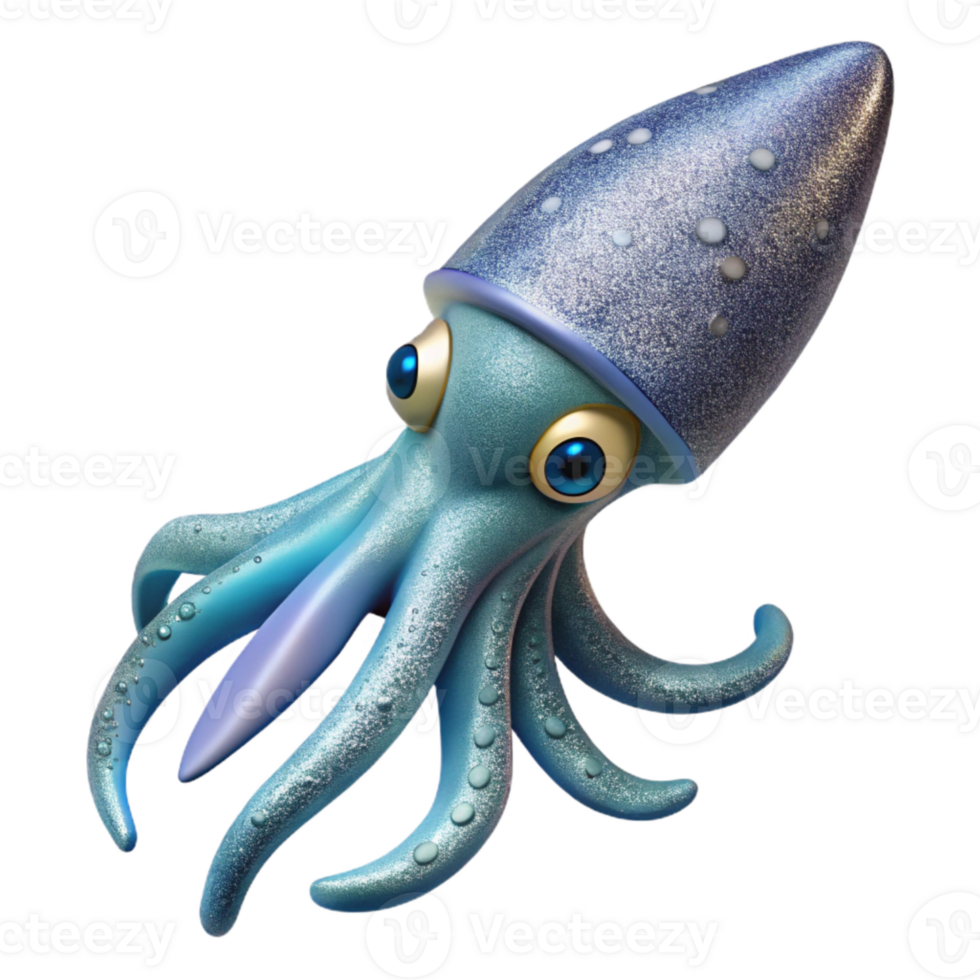 wonderful traditional Squid Isolated Cutout for Marine Life Illustrations genuine png