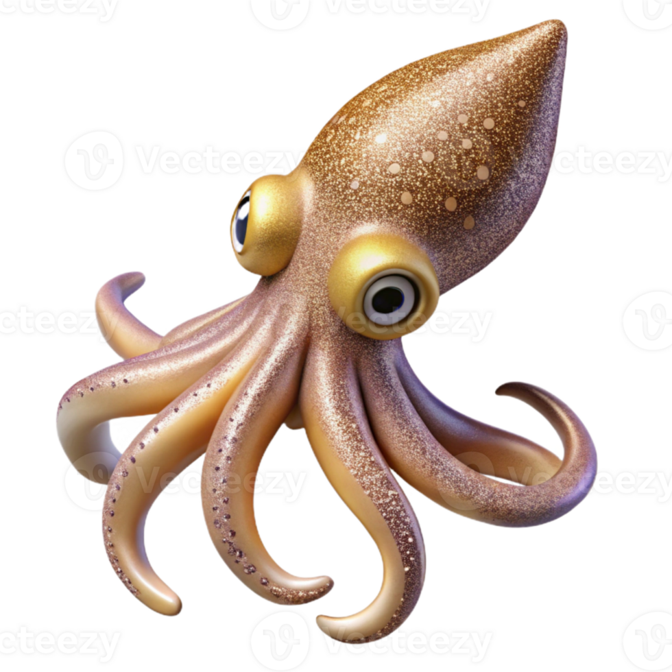 magnificent traditional Squid Isolated Cutout for Marine Life Illustrations authentic png
