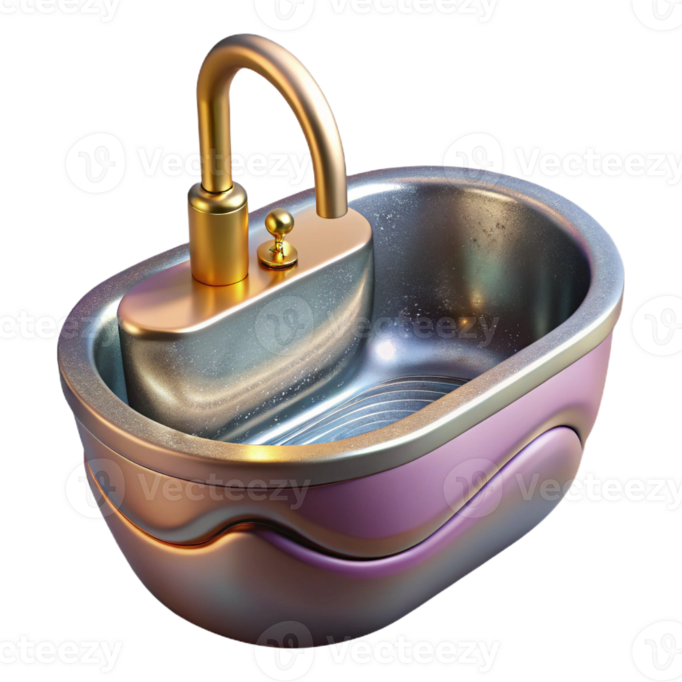 stunning contemporary Stainless Steel Sink Isolated for Bathroom Projects high quality png