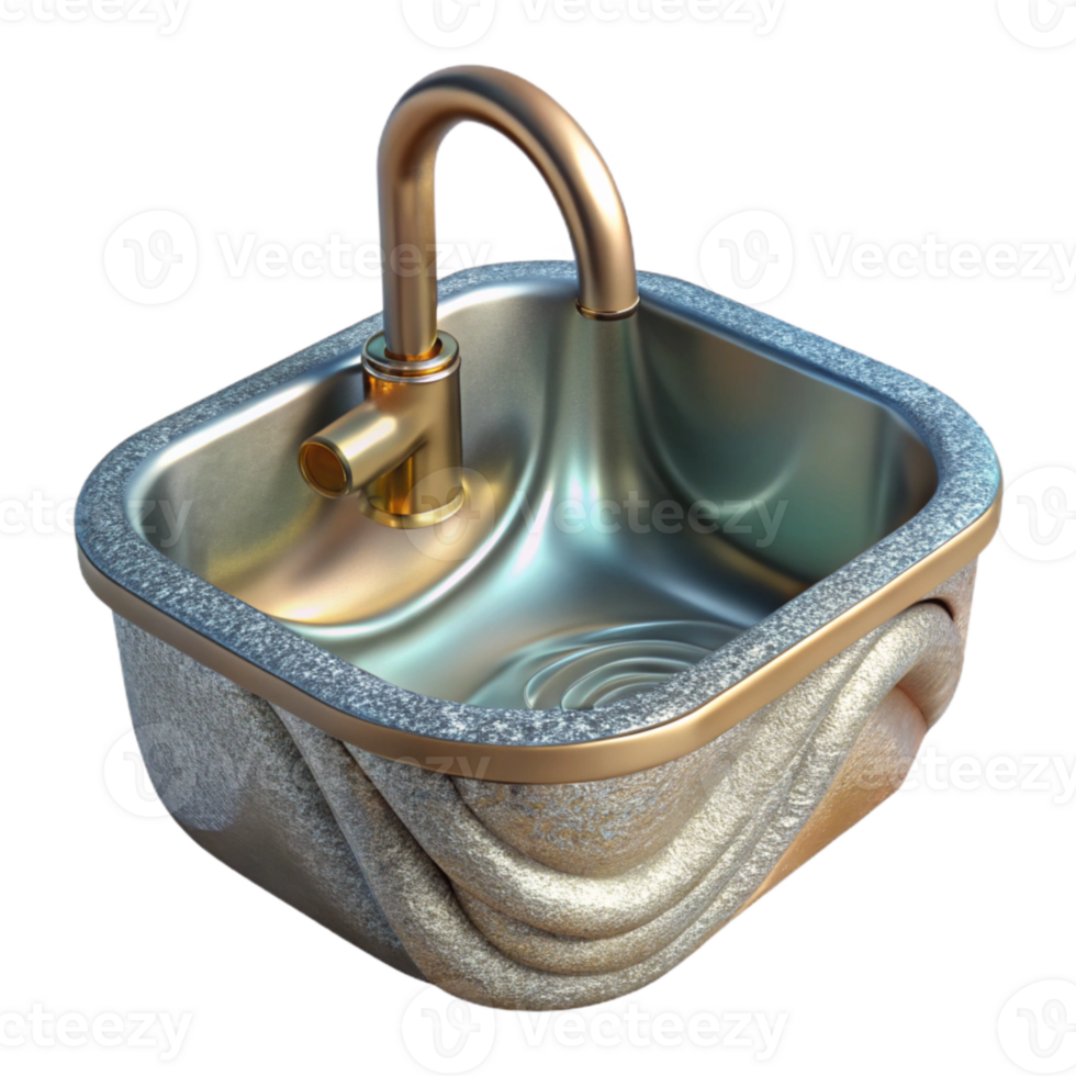 extraordinary modern Stainless Steel Sink Isolated for Bathroom Projects high quality png