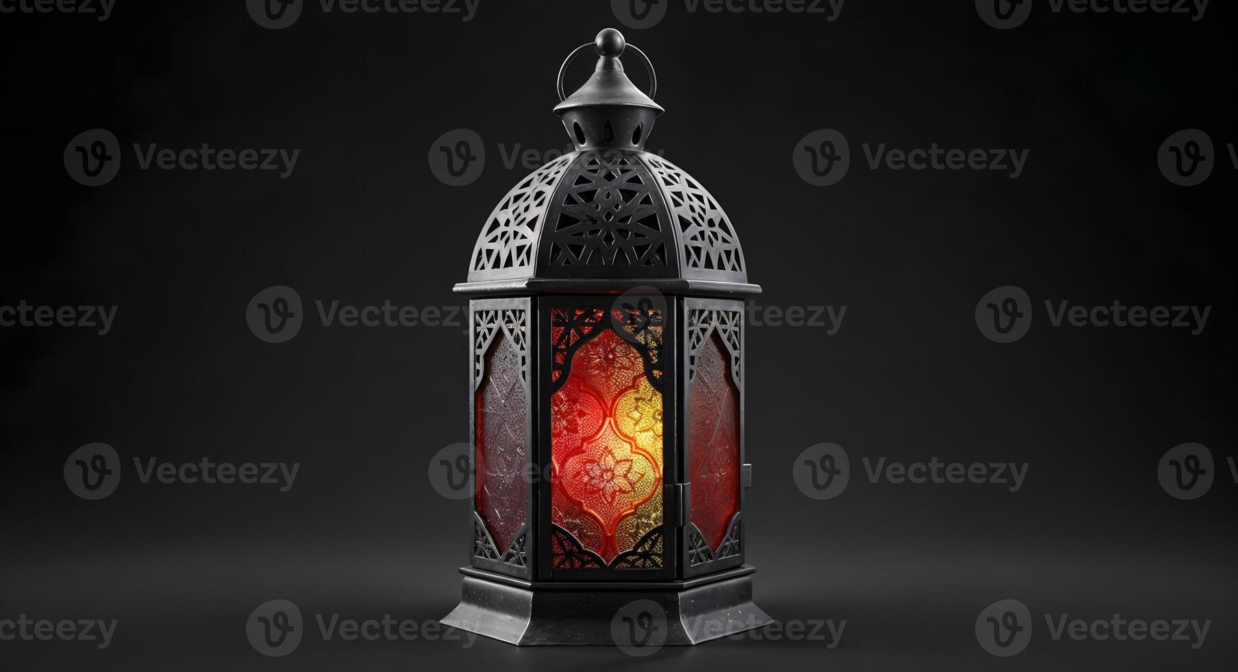 Ramadan Lantern with light photo