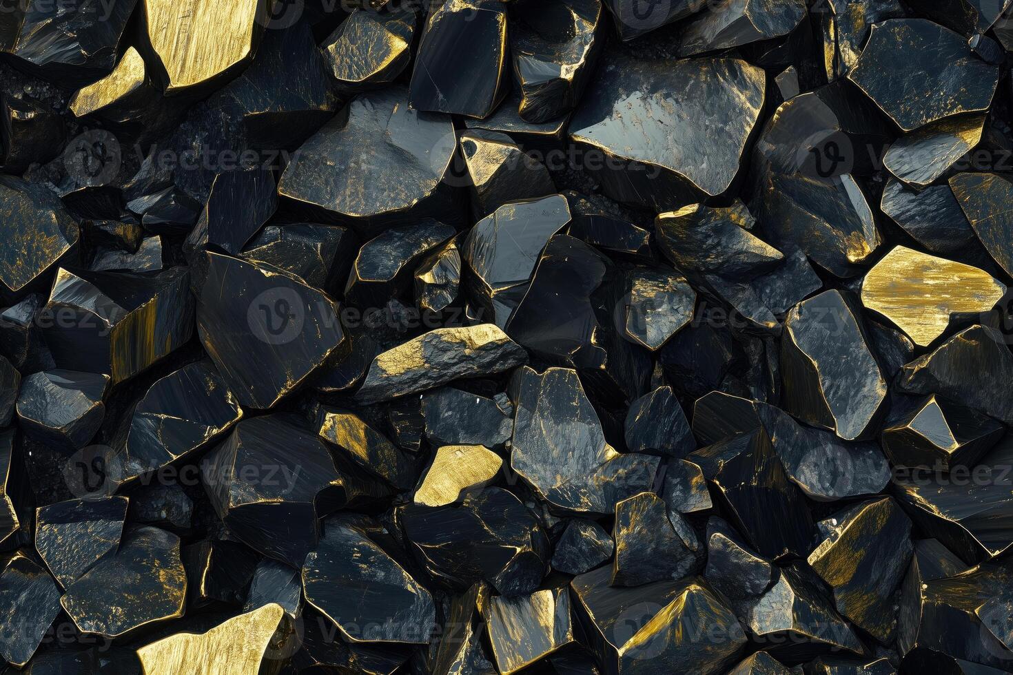 A black and gold rock texture background photo
