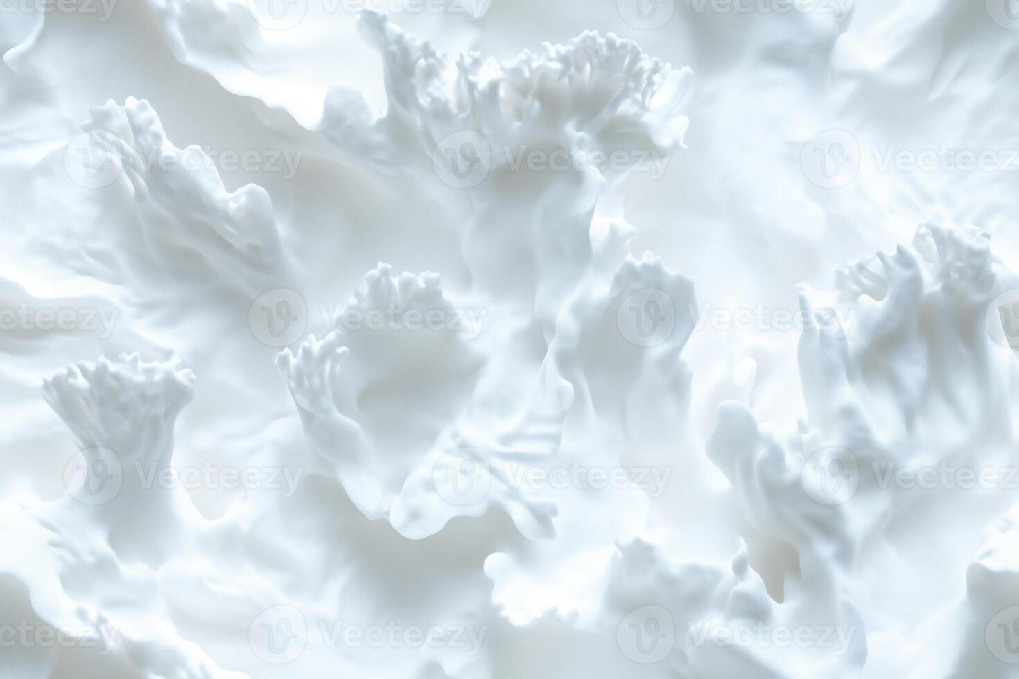A close up of a white substance that is on the surface photo