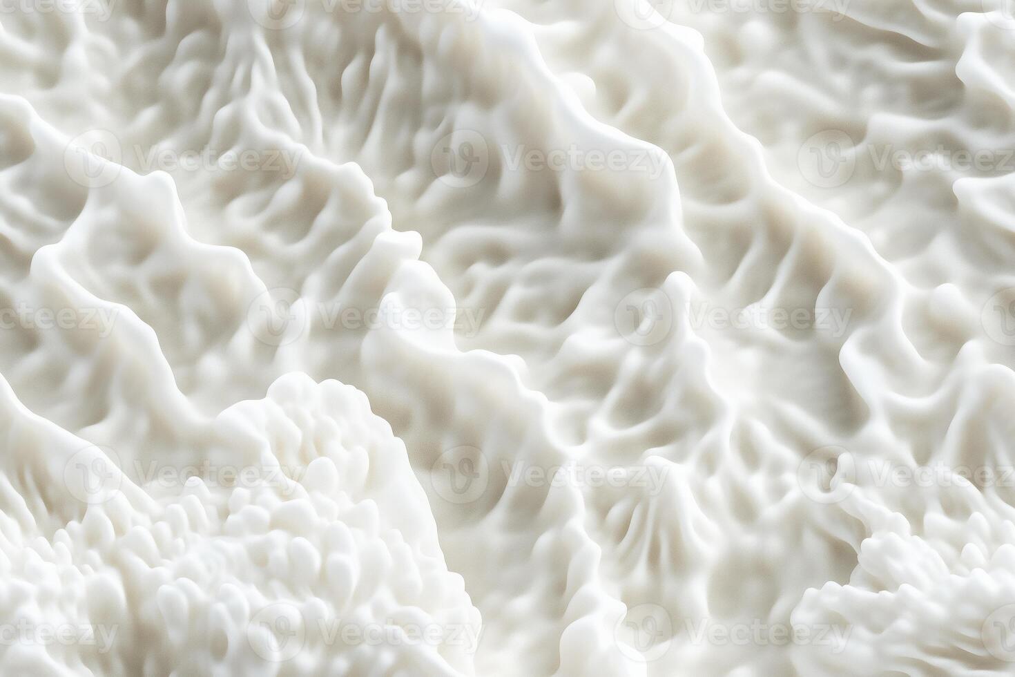 A close up of a white substance that looks like a wave photo