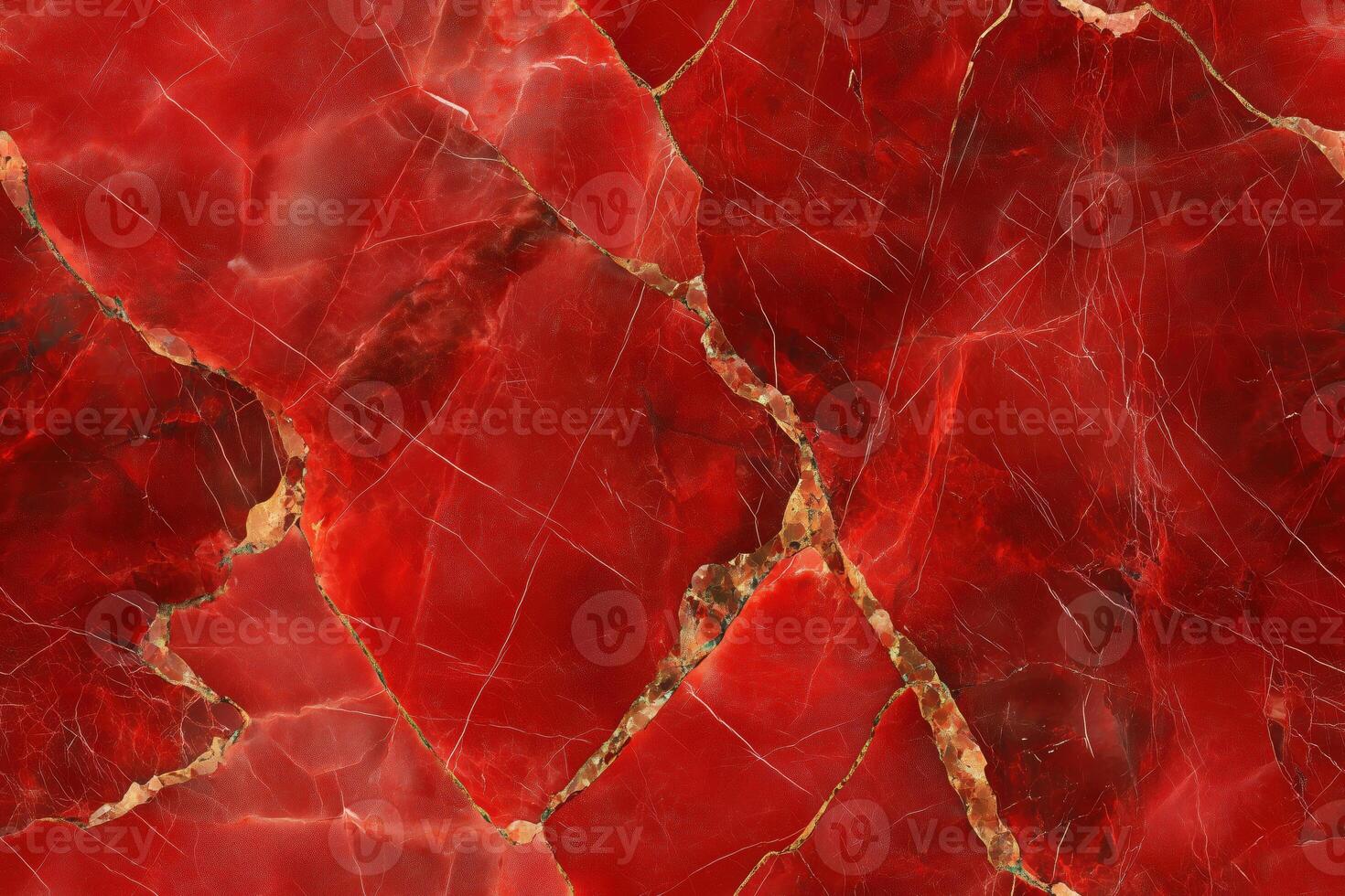 A red marble texture with a gold finish photo