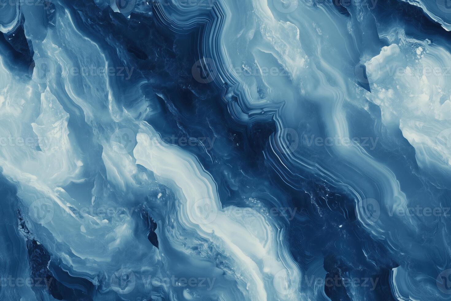 Blue marble wallpaper with white and black swirls photo