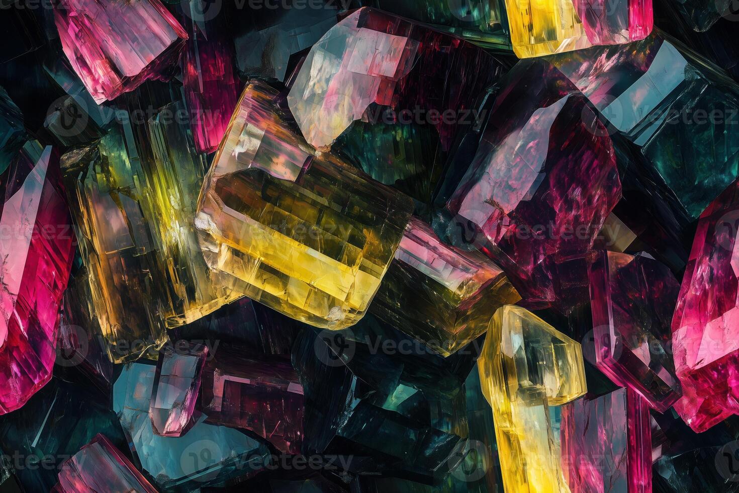 A close up of colorful gems photo