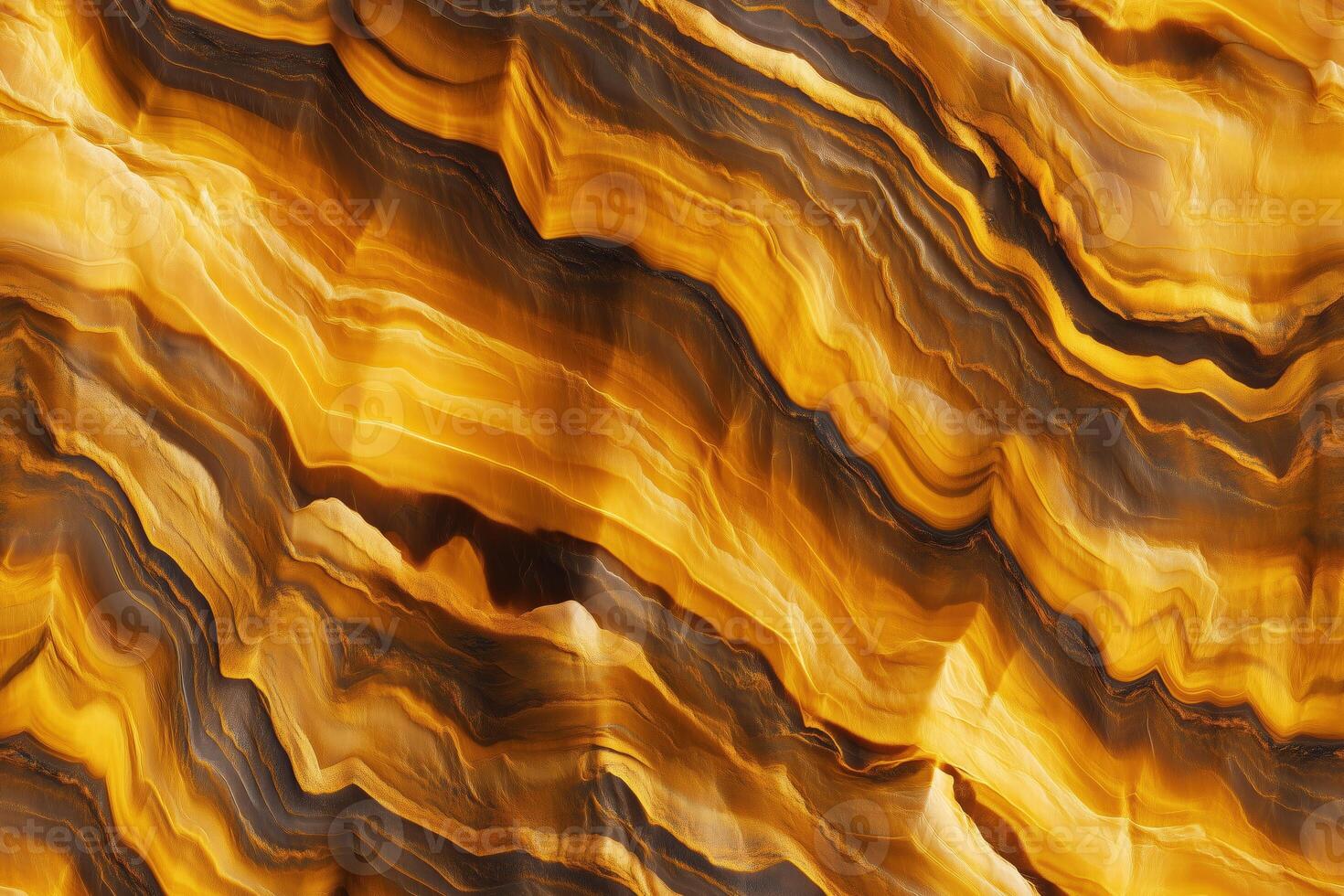 A close up of a yellow and black marble photo