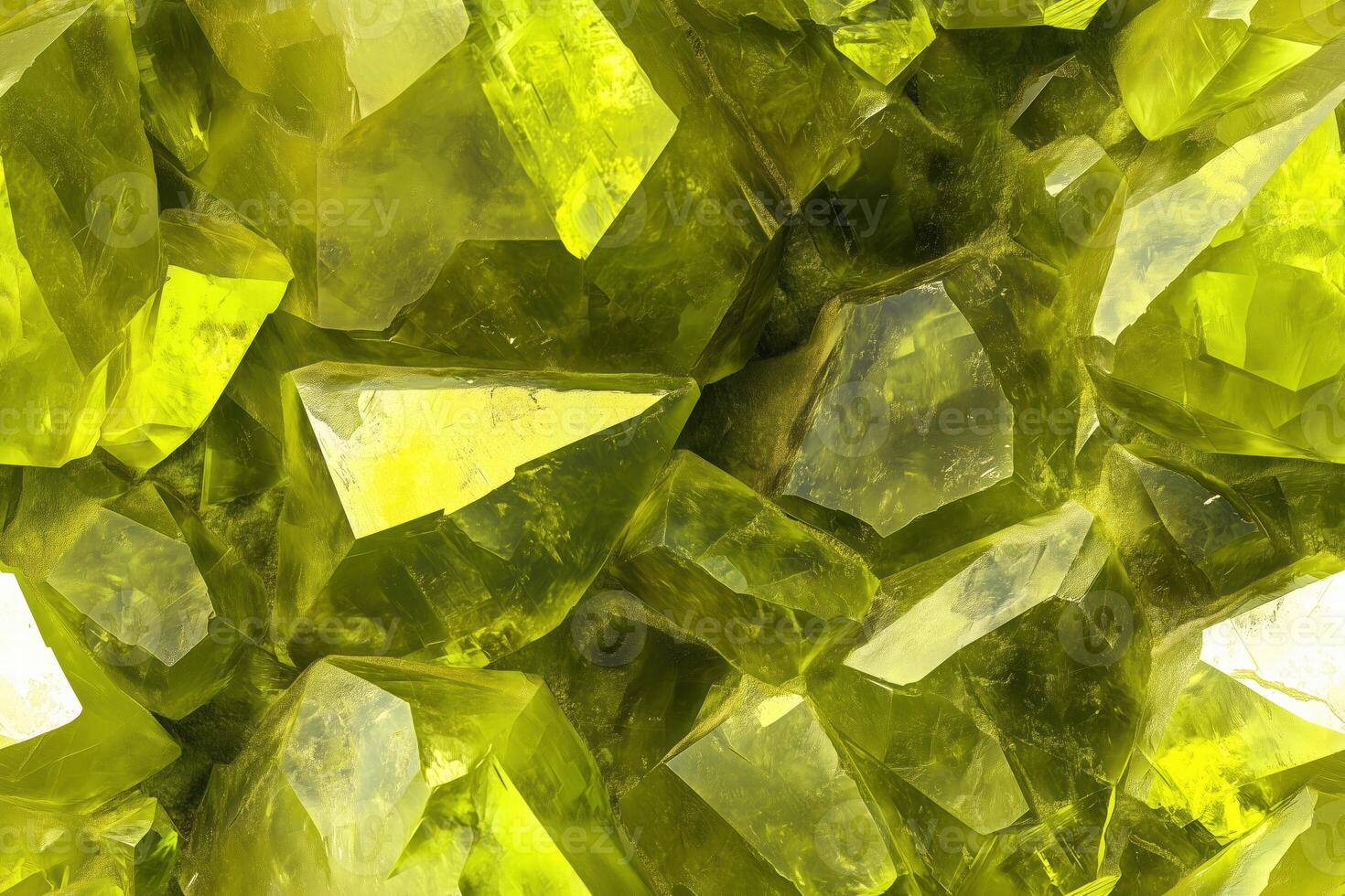 A close up of a green stone with a lot of small pieces photo