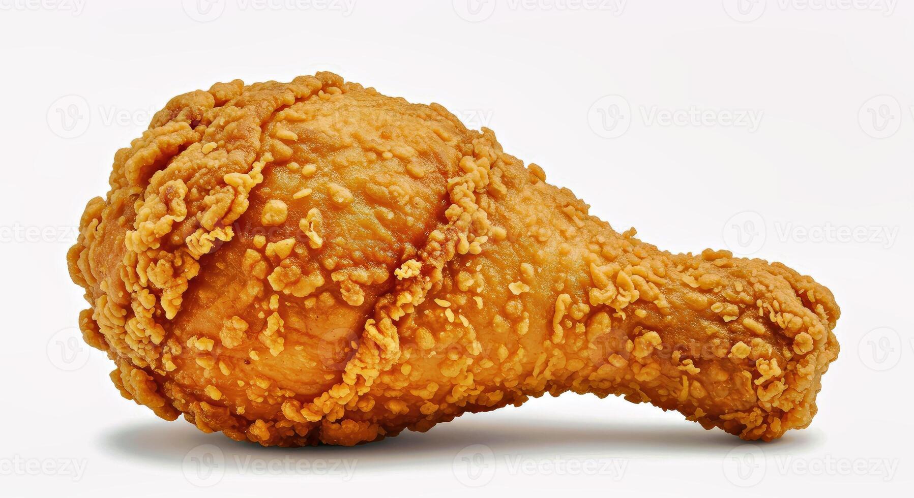 A fried chicken on a white background photo