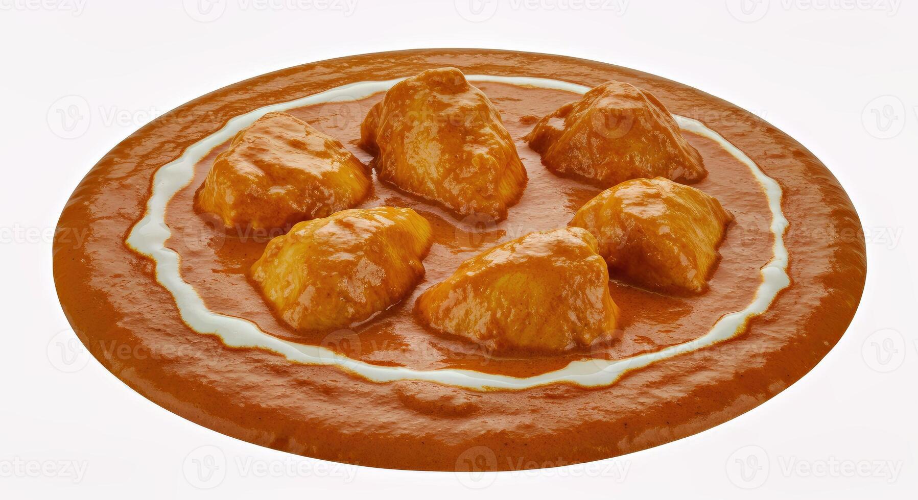 A plate with some chicken on top of it photo