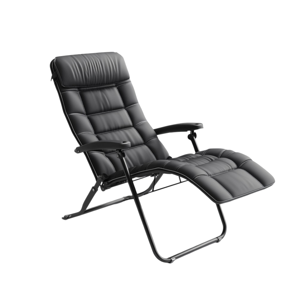 A black reclining chair designed for comfort png