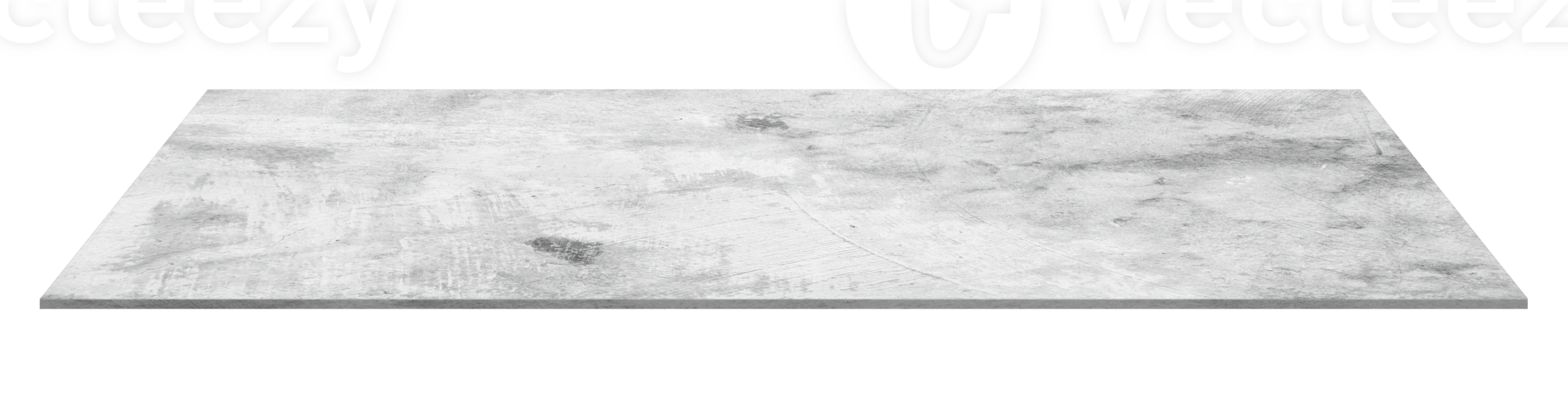 Grey Concrete Flooring Grain Texture isolated background,Cement Shelf Rough Surface,Top Table Isolated,Perspective grey limestone Mock up Element for Studio Display Product png