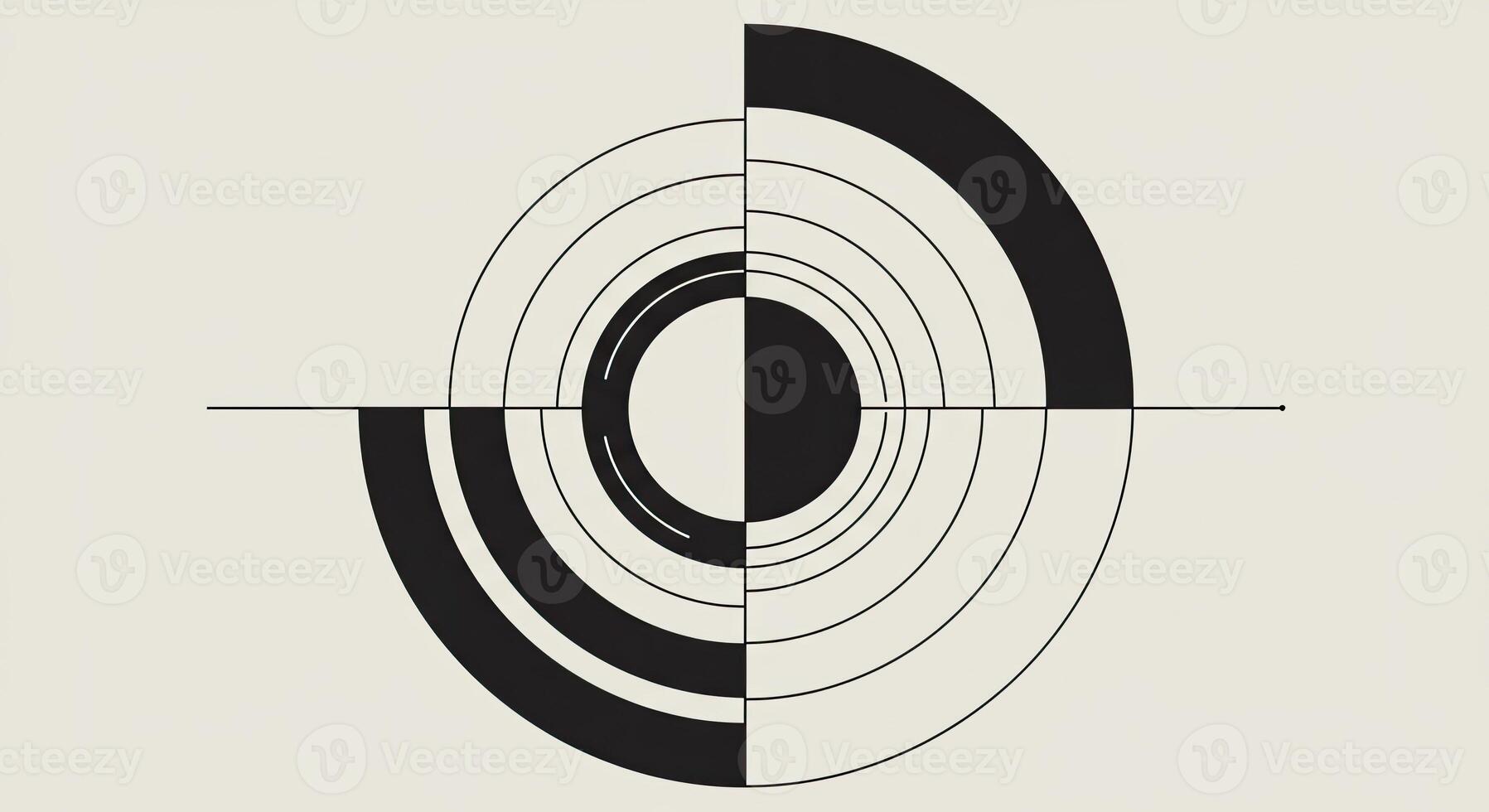 A black and white image of a circular object photo