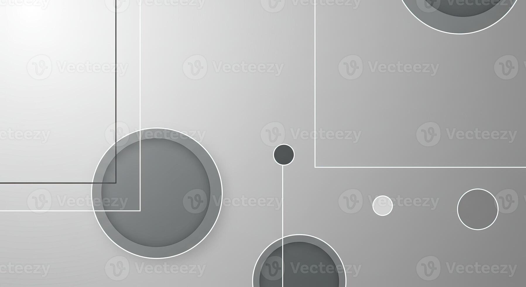 A gray and black background with circles and squares photo