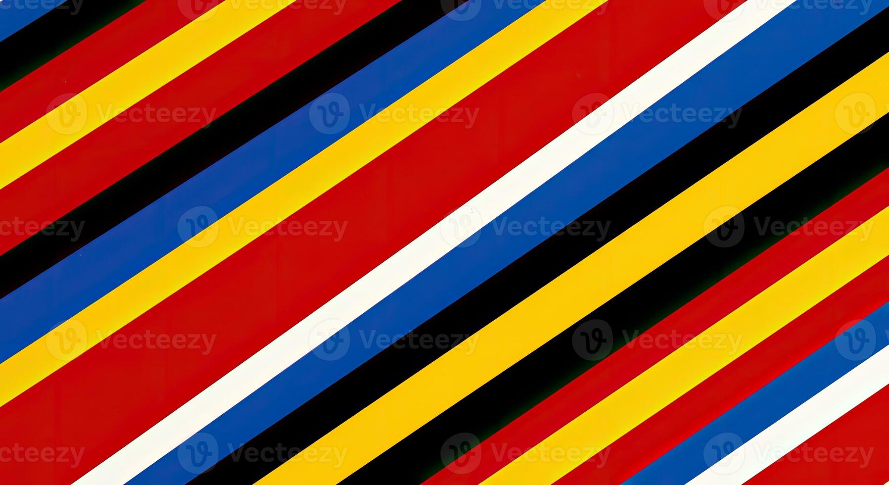 A red, yellow, blue and black striped pattern photo