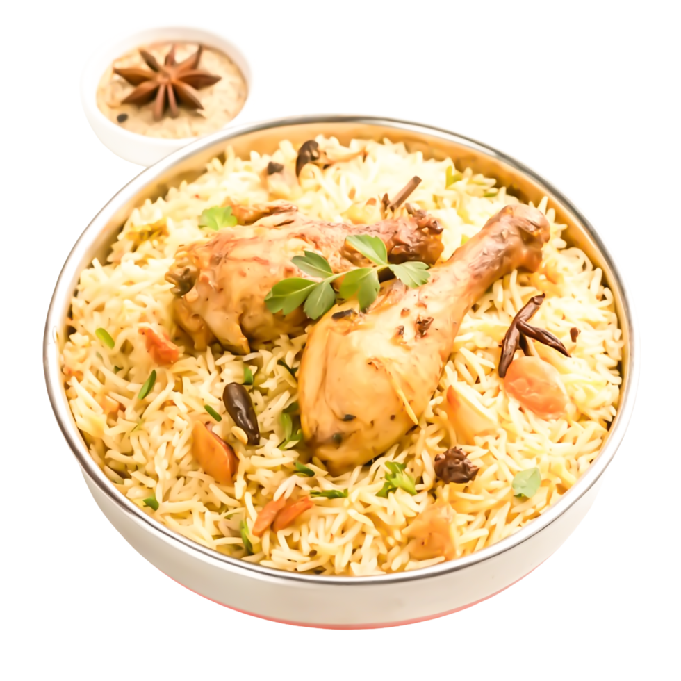 Delicious Chicken Biryani Recipe Aromatic Rice with Tender Chicken png
