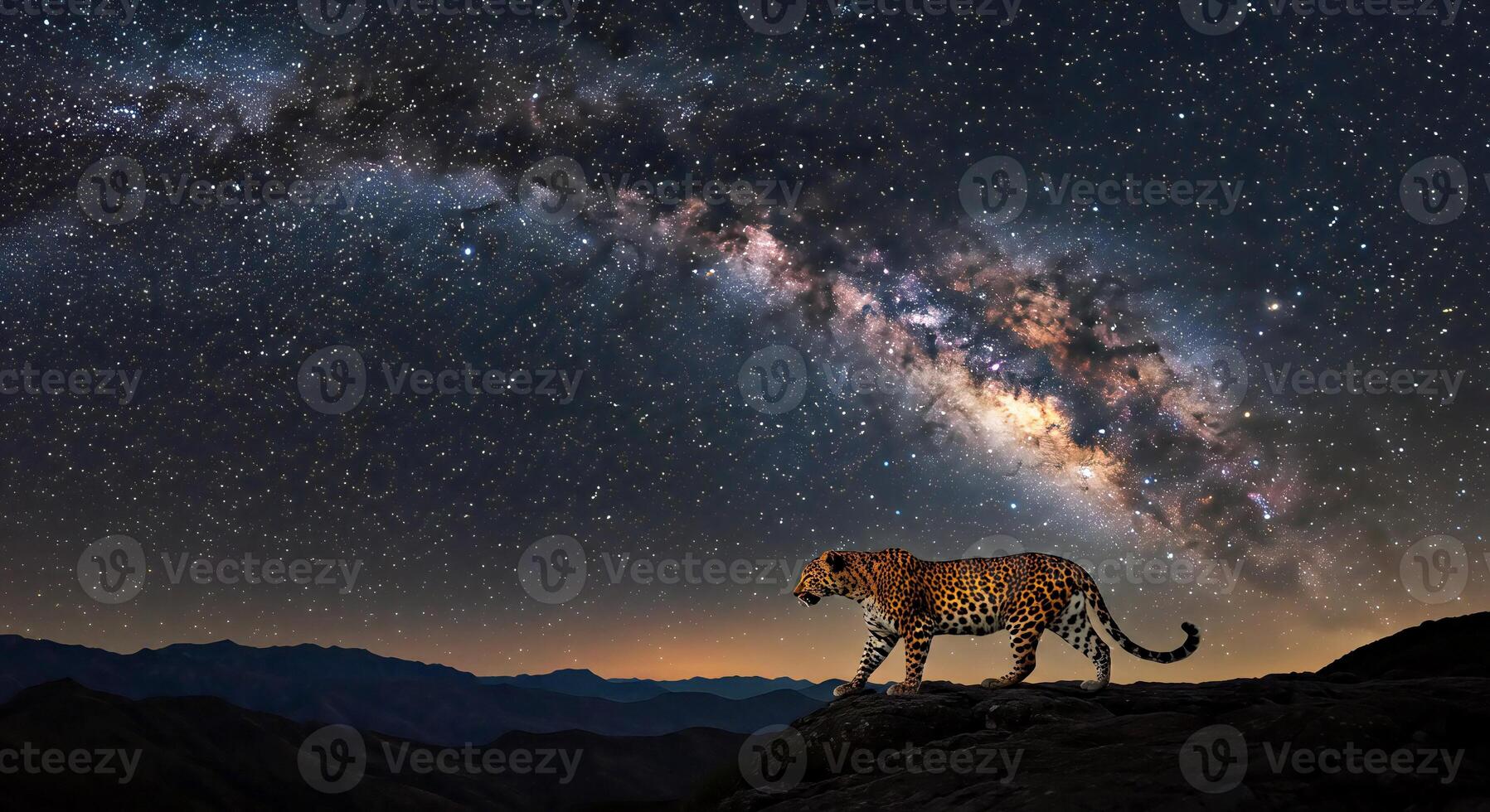 The night sky and the milky way photo
