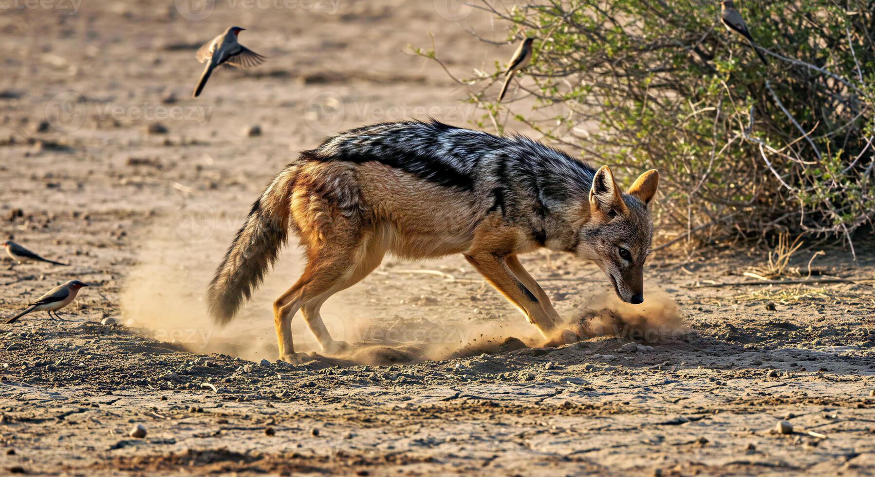 A black backed jackal photo