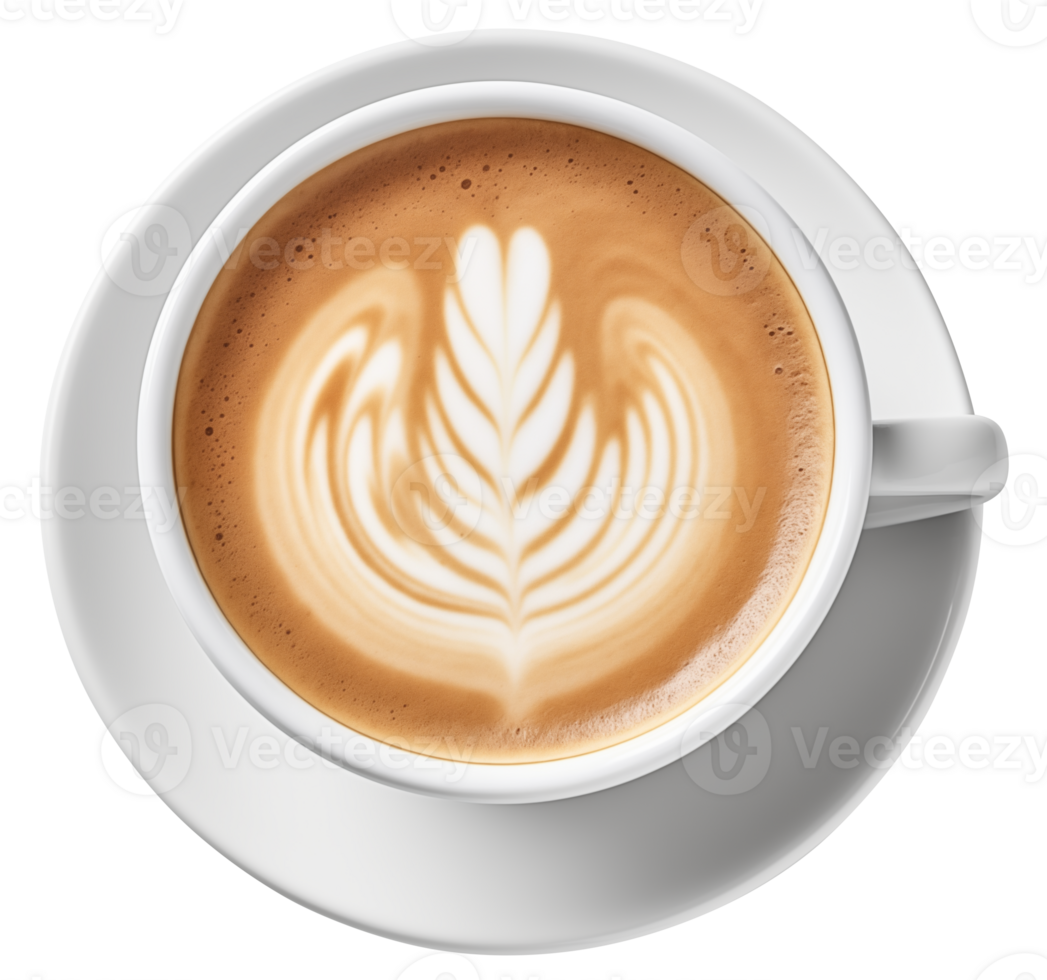 Freshly brewed espresso with rich crema png