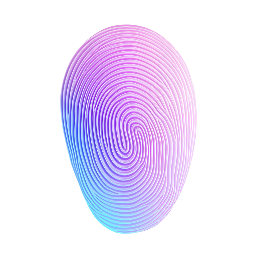 Artistic Fingerprint Texture Transparent Background png