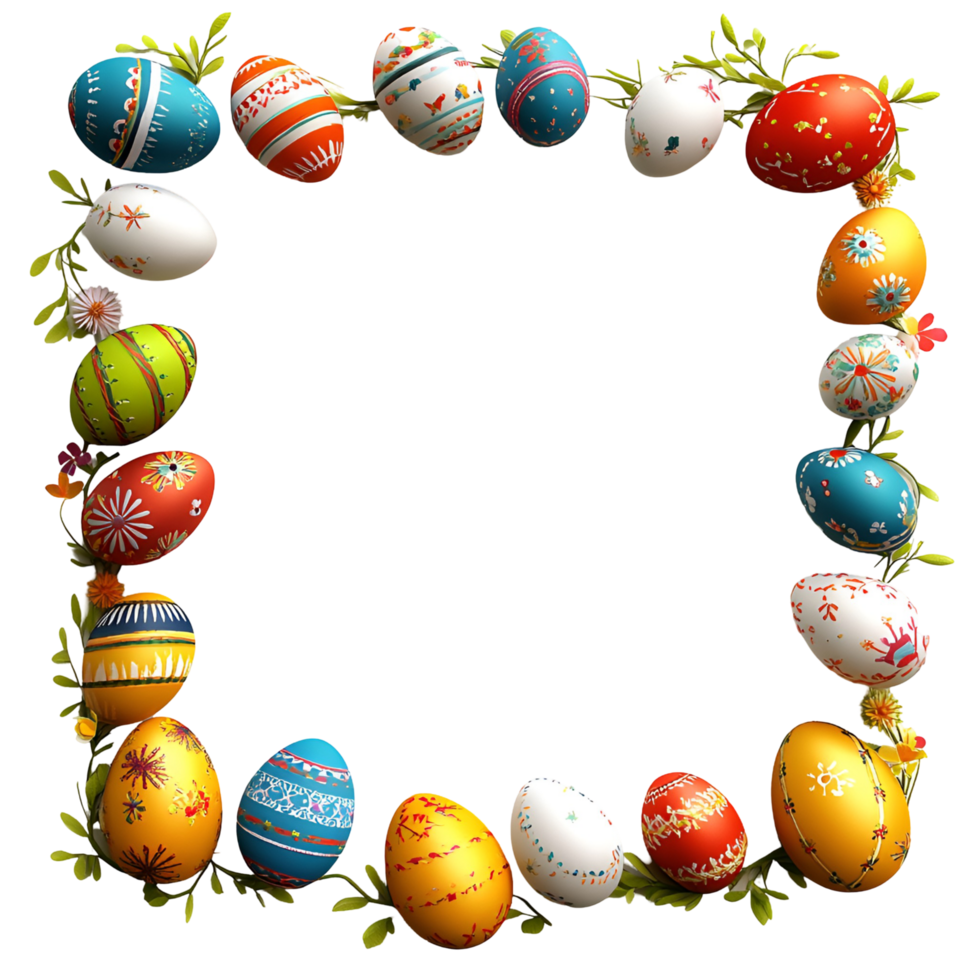 Easter Egg Frame Transparent Background png