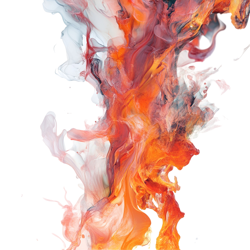 Red And White Liquid Flow Transparent Background png