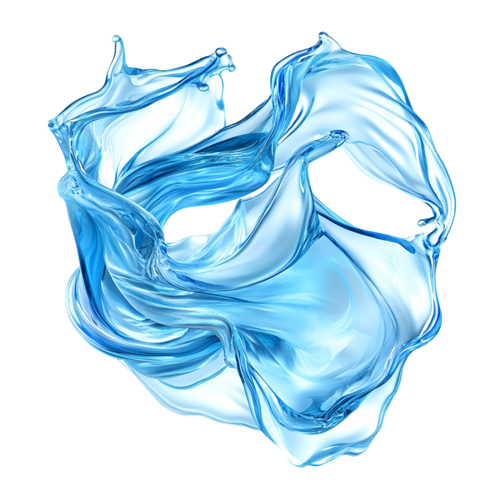 Blue Artistic Design Transparent Background png