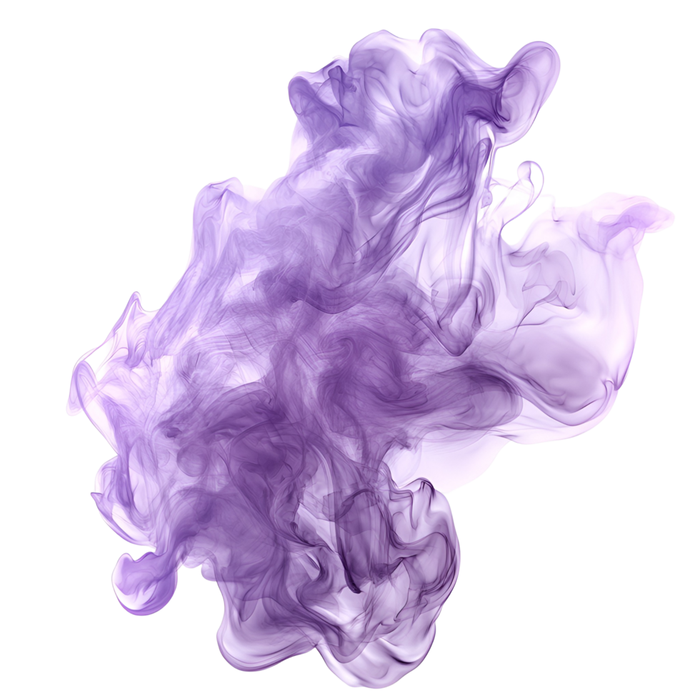 Abstract Violet Smoke Transparent Background png