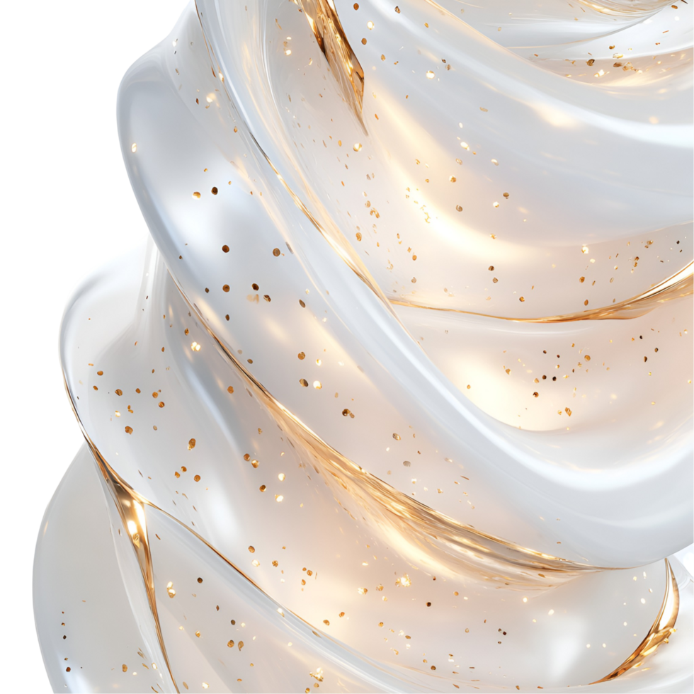 Luxury Gold And White Swirls Transparent Background png