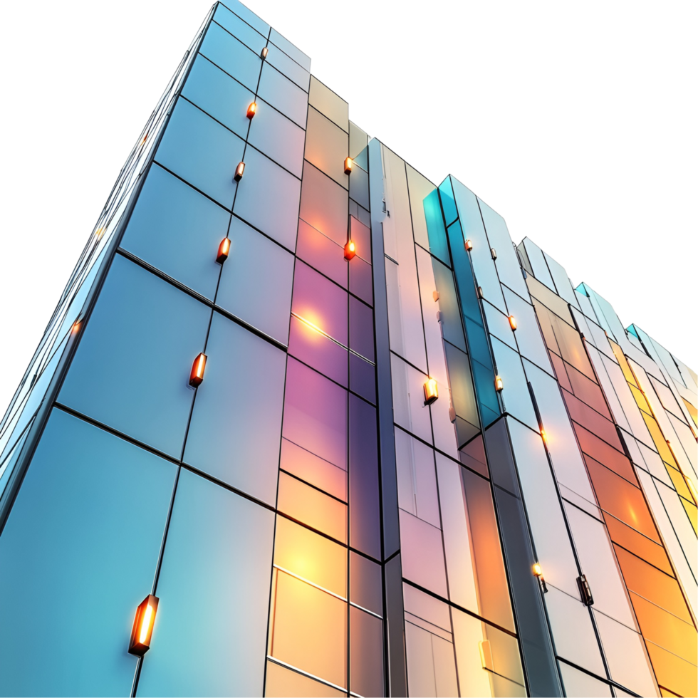 Building With Glass Windows Transparent Background png