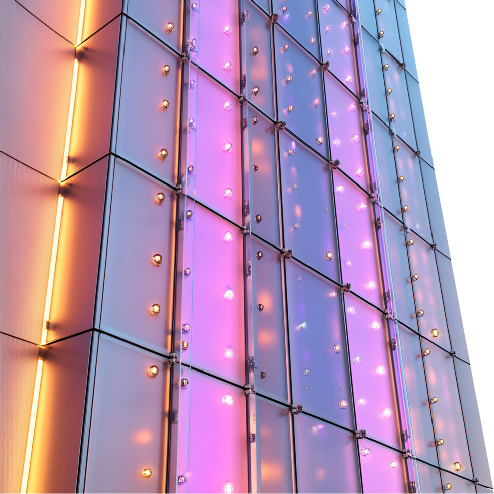 Skyscraper With Reflective Windows Transparent Background png