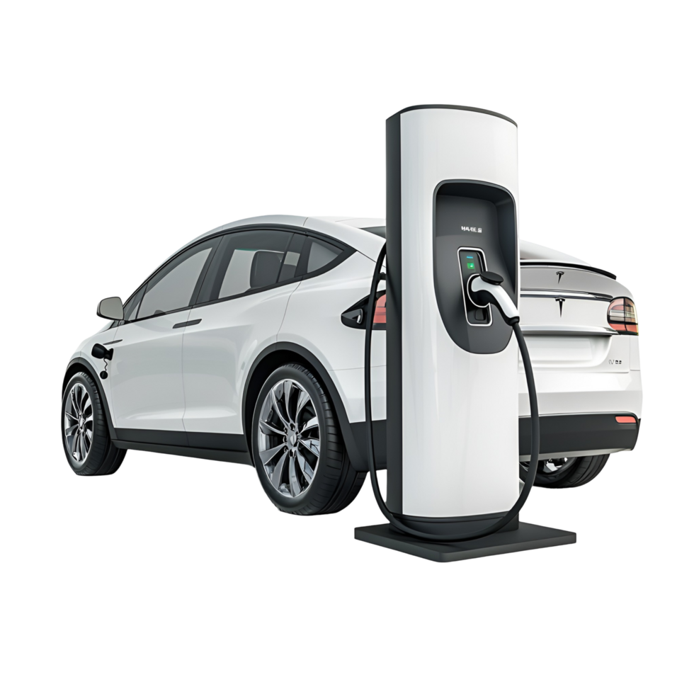 Electric Vehicle Charging Station Transparent Background png
