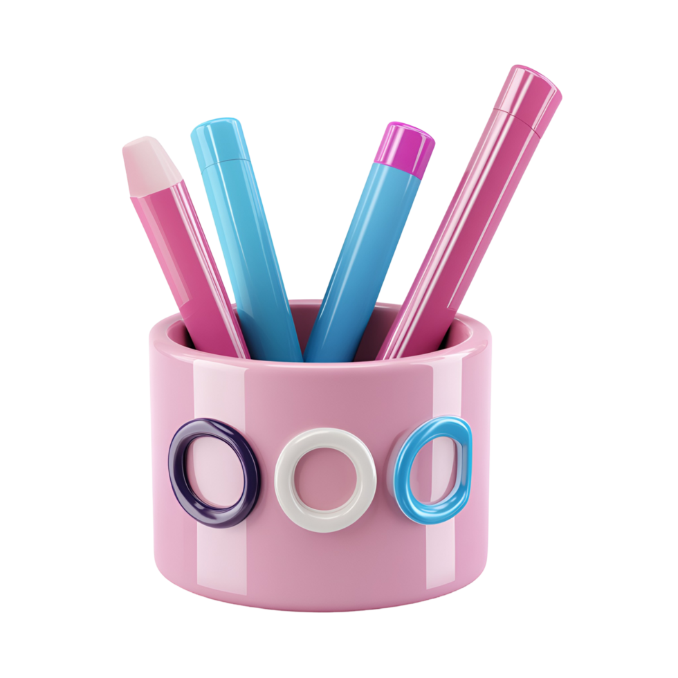 Modern Stationery Holder Transparent Background png