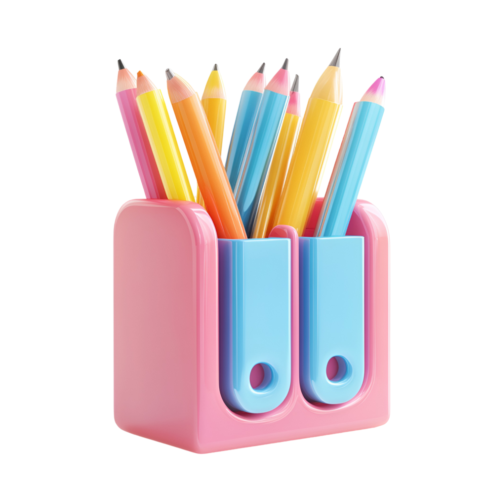 Desk Organizer Pencil Cup Transparent Background png