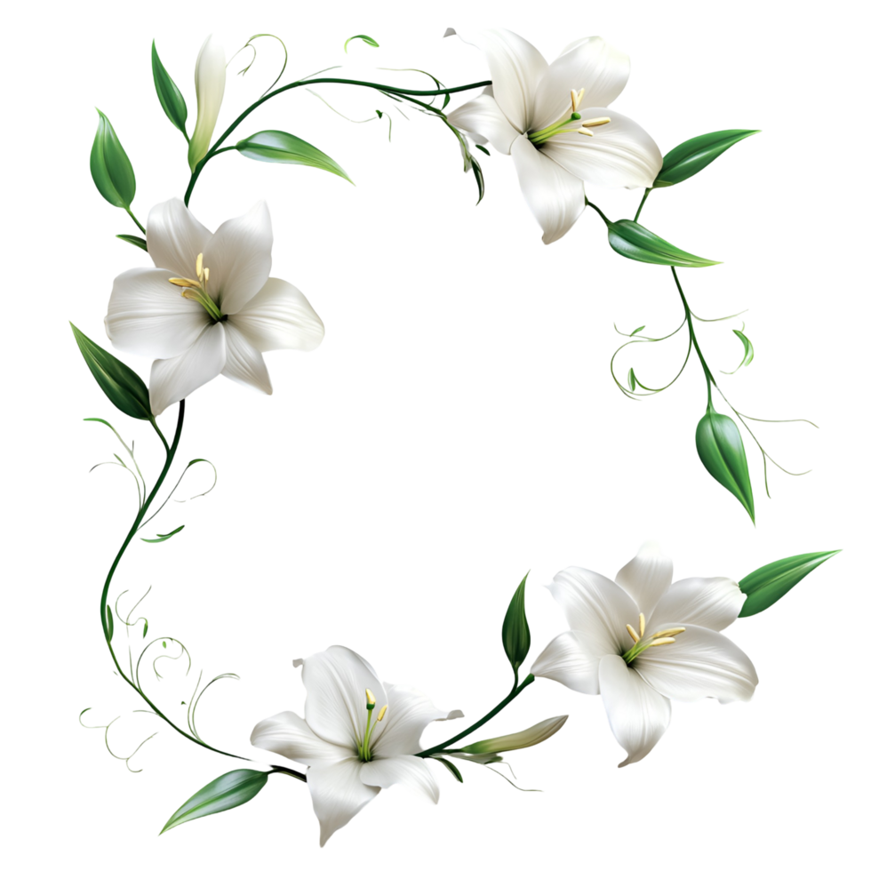 Blossoming Frame Transparent Background png
