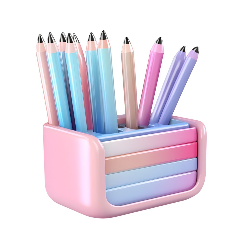 Stylish Pencil Holder Transparent Background png