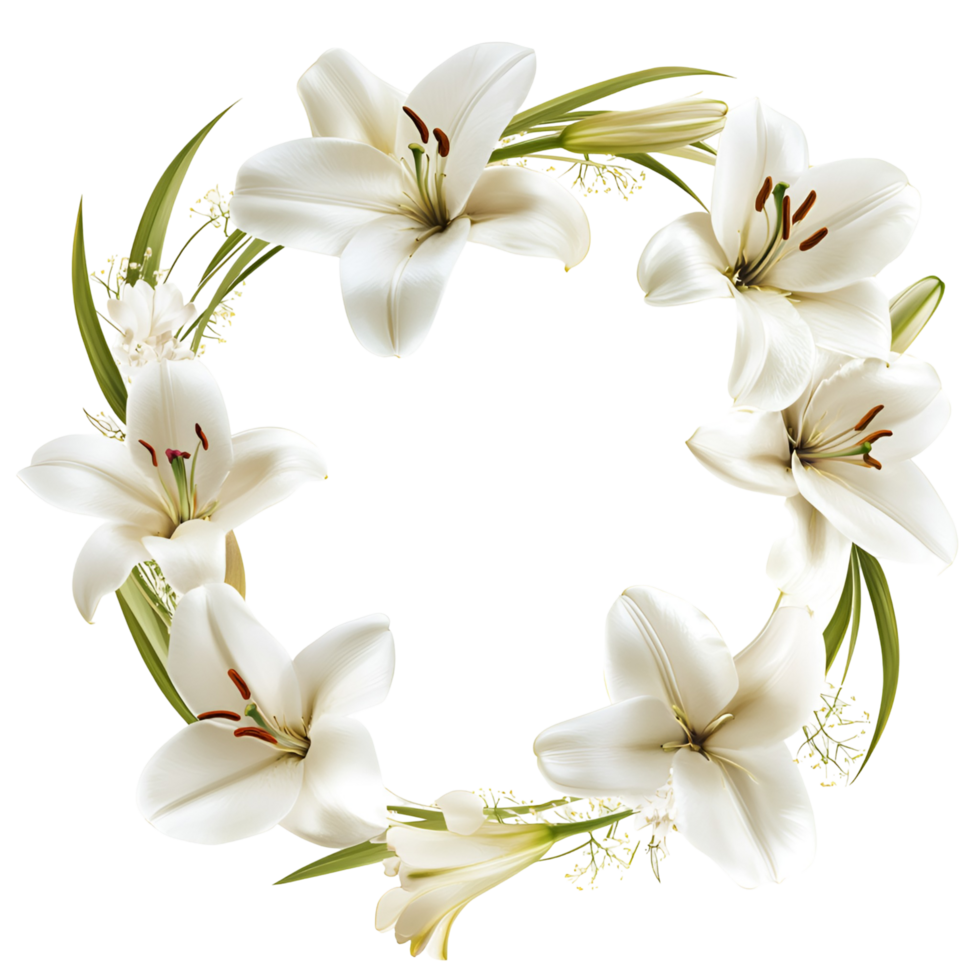 Romantic Floral Border Transparent Background png
