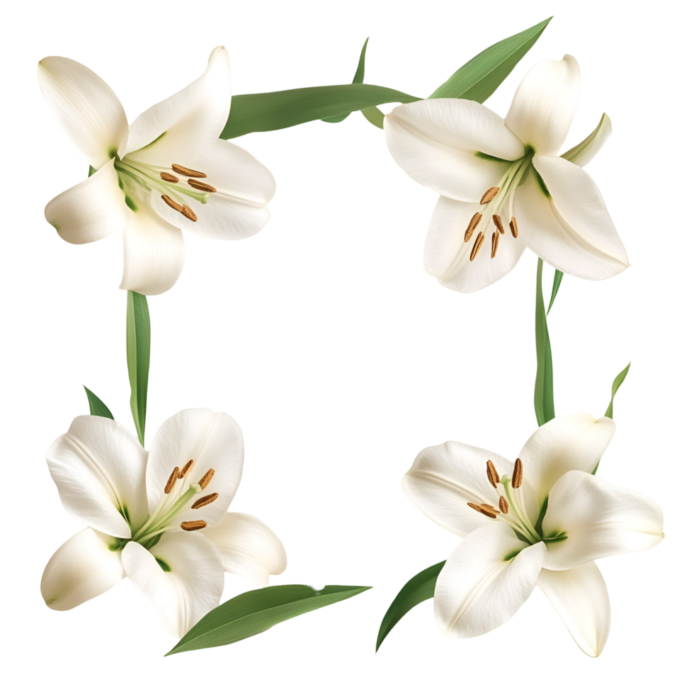 Beautiful Blossoming Frame Transparent Background png