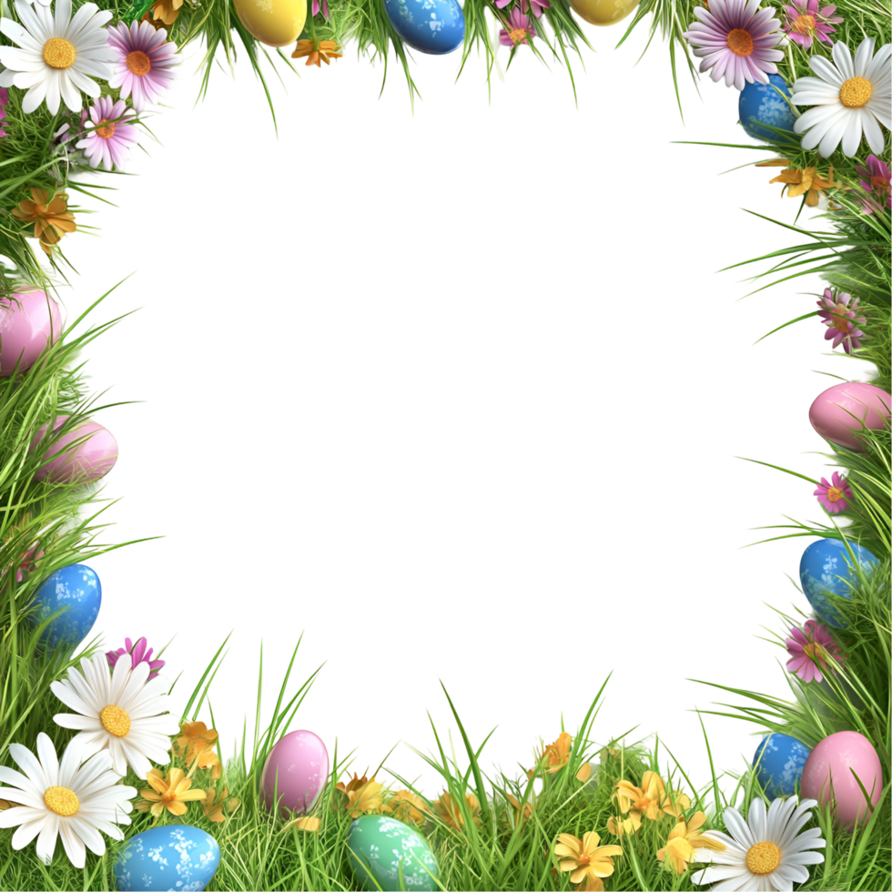 Spring Easter Egg Wreath Transparent Background png