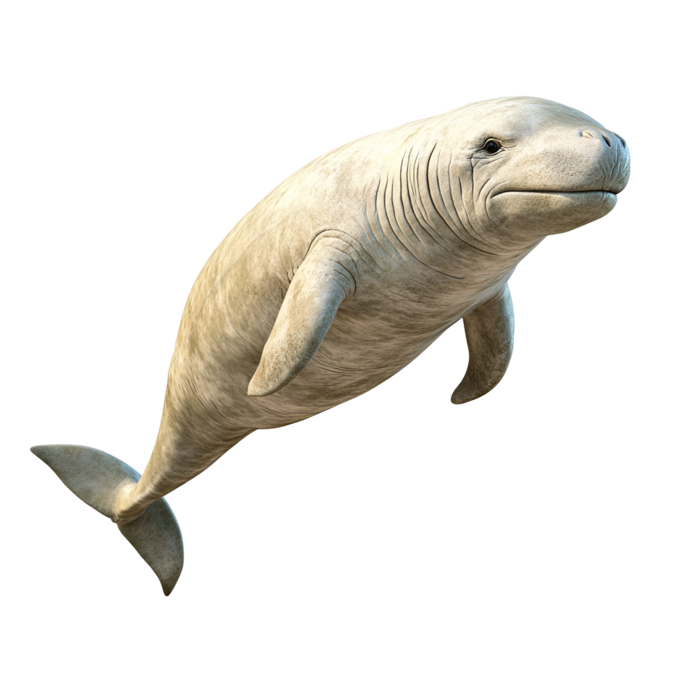 Majestic Manatee Underwater Transparent Background png