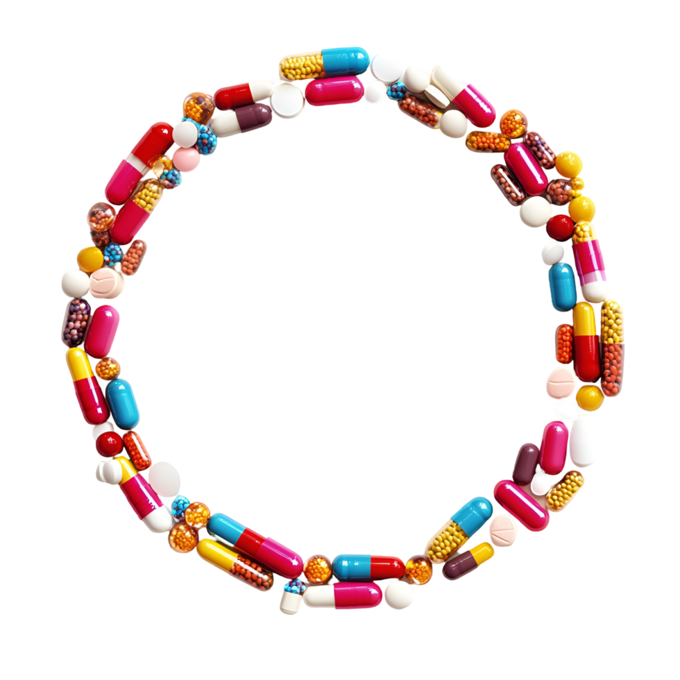 Healthcare Supplements Frame Transparent Background png