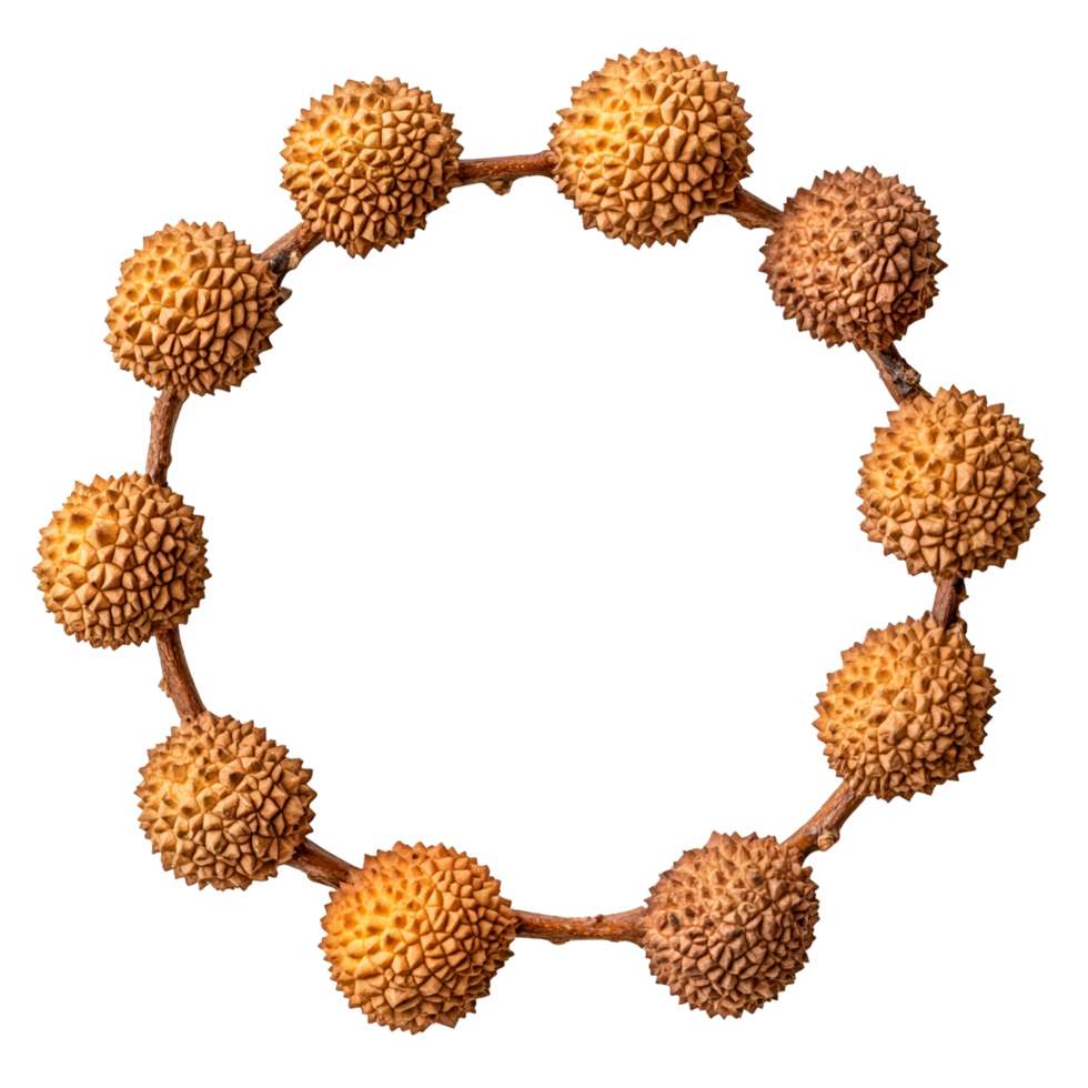 Dried Lychee Frame Transparent Background png